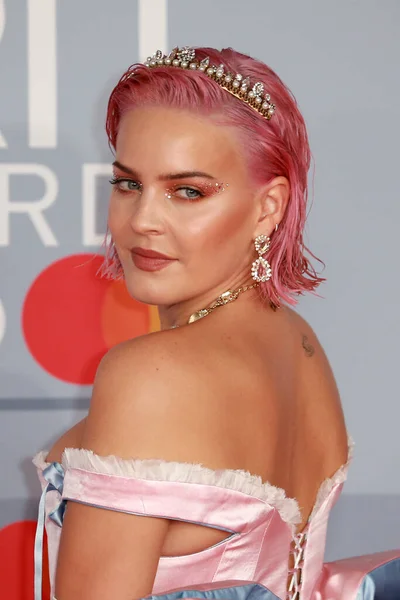 London Zjednoczone Królestwo Lutego 2020 Anne Marie Uczestniczy Brit Awards — Zdjęcie stockowe