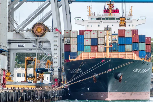 Auckland Neuseeland Okt 2019 Blick Auf Das Stückgutschiff Kota Lihat — Stockfoto