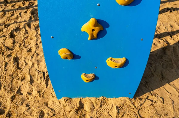 Tiro Ângulo Alto Uma Ferramenta Escalada Parque Infantil — Fotografia de Stock