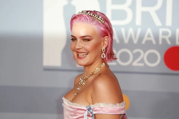 London United Kingdom Feb 2020 Anne Marie Attends Brit Awards — Stock Photo, Image
