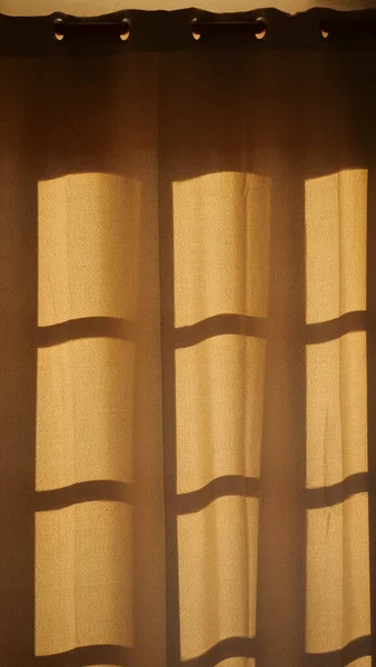 Vertical Closeup Window Its Curtain — Stock Photo, Image