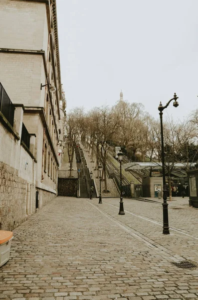 Paris Frankreich Okt 2020 Schöne Landschaftsaufnahme Der Pariser Filmstimmung Winter — Stockfoto