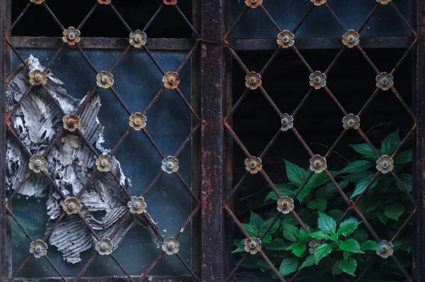 Closeup Shot Abandoned Building Window — Stock Photo, Image