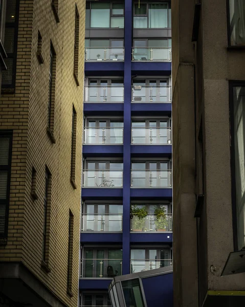 Vertical Shot Three Modern Buildings — Stock Photo, Image