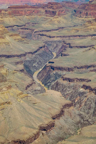 Colorado Nehri Nin Büyük Panoramik Manzarası Birkaç Öğleden Sonra Bulutları — Stok fotoğraf