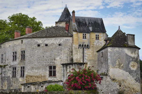 Chateau Brede Közelsége Egy Felhős Napon Gironde Ban Franciaországban — Stock Fotó