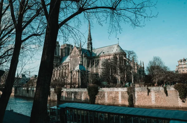 Parigi Francia Ott 2020 Bellissimo Paesaggio Della Notre Dame Parigi — Foto Stock