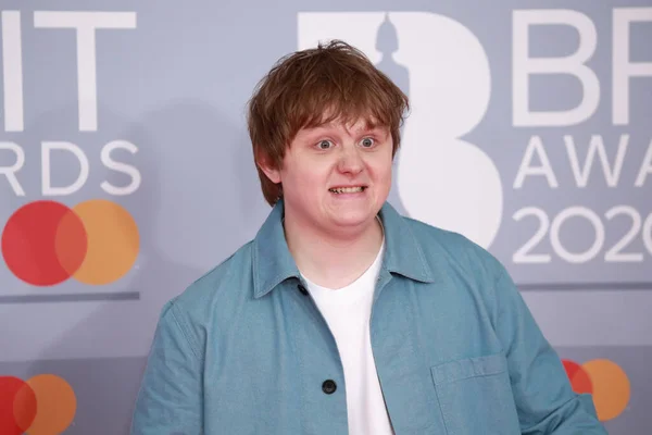 Londres Royaume Uni Février 2020 Lewis Capaldi Assiste Aux Brit — Photo