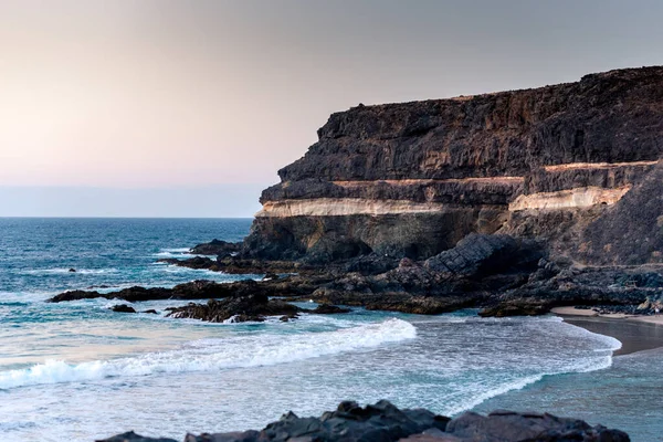 Eine Nahaufnahme Des Strandes Los Molinos Auf Fuerteventura Kanarische Inseln — Stockfoto