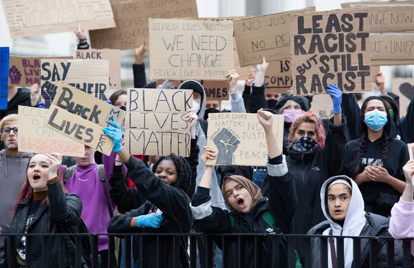 Birmingham Spojené Království Června2020 Birmingham Spojené Království Června2020 Tisíce Protestů — Stock fotografie