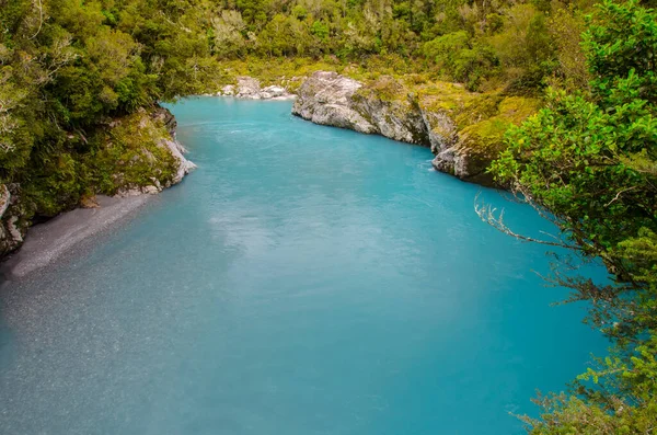 Water Flowing Beautiful Hokitika Gorge New Zealand — Stock Photo, Image