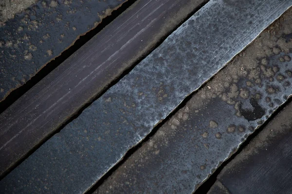 Een Close Shot Van Een Roestig Metalen Oppervlak — Stockfoto