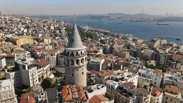 Türkiye Nin Galata Kentinin Yüksek Açılı Görüntüsü — Stok fotoğraf