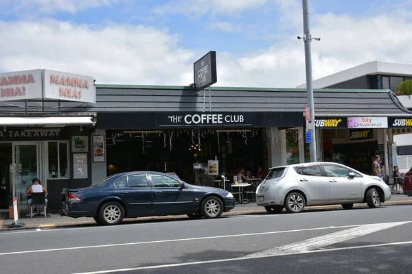 Auckland Neuseeland 2020 Blick Auf Das Café Coffee Club Tamaki — Stockfoto