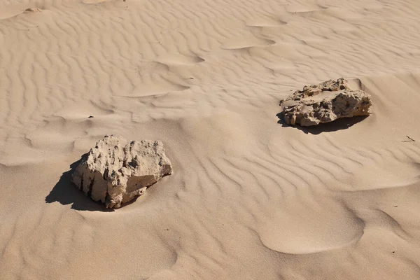 Felsformationen Einer Trockenen Wüste Konzeptfoto Zum Klimawandel — Stockfoto