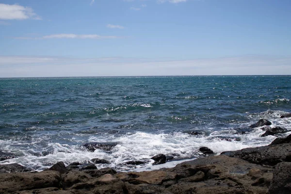 Pequenas Formações Rochosas Costa Mar — Fotografia de Stock