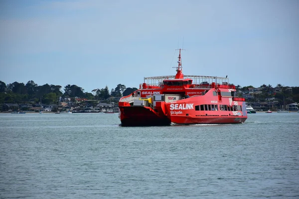 Auckland Nuova Zelanda Nov 2020 Vista Del Traghetto Crossover Sealink — Foto Stock