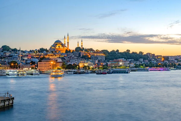Suleymaniye Mosque Fatih Istanbul Captured Sea — Zdjęcie stockowe