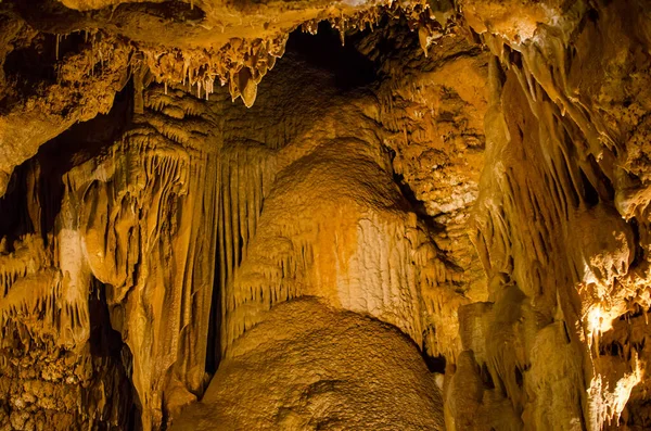 Крупный План Скал Пещерах Конепруске Чехия — стоковое фото