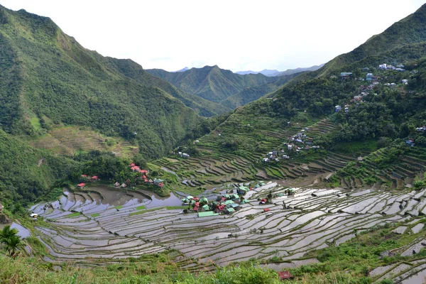 Uma Vista Hipnotizante Batad Rice Terraces Luzon Filipinas — Fotografia de Stock