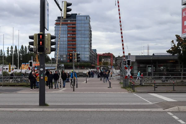 Kiel Germany Kasım 2020 Güneşli Bir Günde Kiel Almanya Birçok — Stok fotoğraf