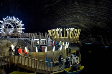 TURDA, ROMANIA - Jul 07, 2015: It is one of the most spectacular tourist attractions in the world. clipart