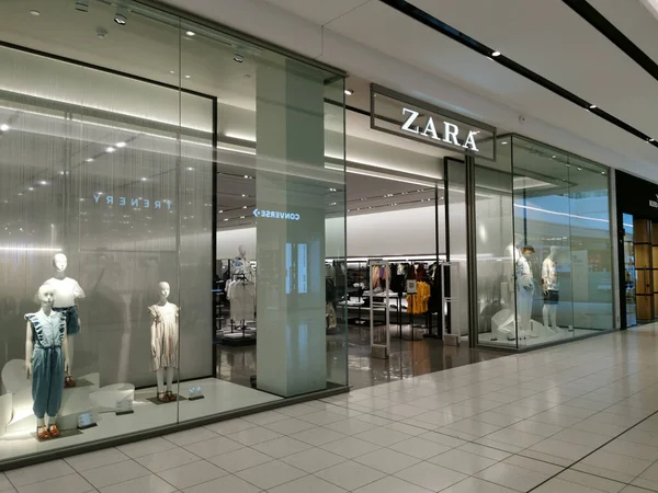 Аукленд Нью Йорк Ноя 2020 Вид Zara Sore Торговом Центре — стоковое фото