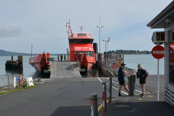 Auckland Nowa Zealandia Lis 2020 Widok Promu Krzyżowego Sealink Seaway — Zdjęcie stockowe