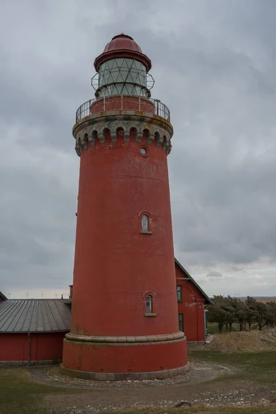 Vertical Shot Bovbjerg Lighthouse Lemvig Denmark — Stock Photo, Image