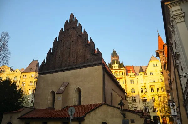 Çek Cumhuriyeti Prag Daki Eski Yeni Sinagog — Stok fotoğraf