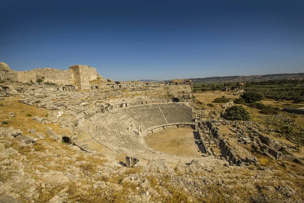 Ruines Antiques Théâtre Milet Turquie — Photo