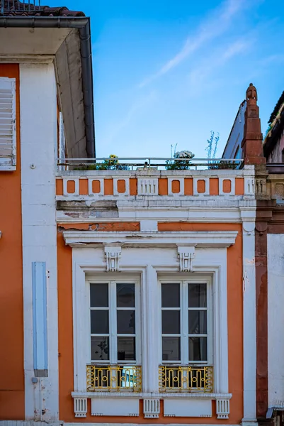 Colpo Verticale Edifici Germania Con Vecchi Disegni — Foto Stock