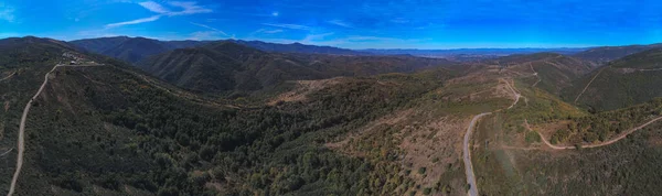 Una Vista Aérea Paisaje Montañoso Del Acebo San Miguel León — Foto de Stock