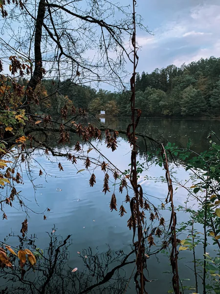 湖の景色の美しいショット — ストック写真