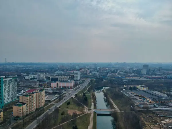 Luftaufnahme Aus Einer Stadt — Stockfoto