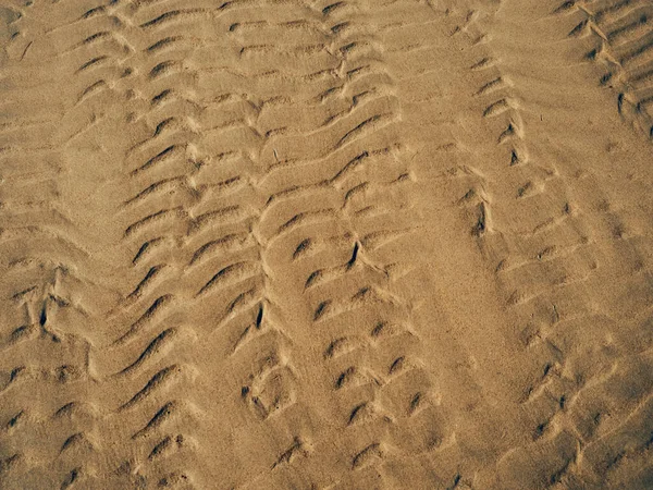 Der Feine Nasse Sand Strand Perfekt Für Den Hintergrund — Stockfoto