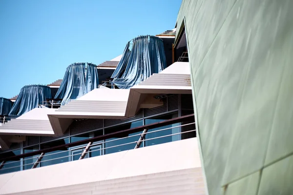 Una Vista Arquitectónica Edificio Moderno Mónaco — Foto de Stock