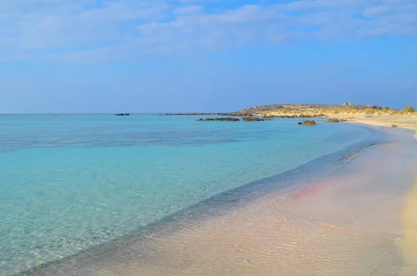 Una Costa Affascinante Elafonisi Creta Grecia — Foto Stock