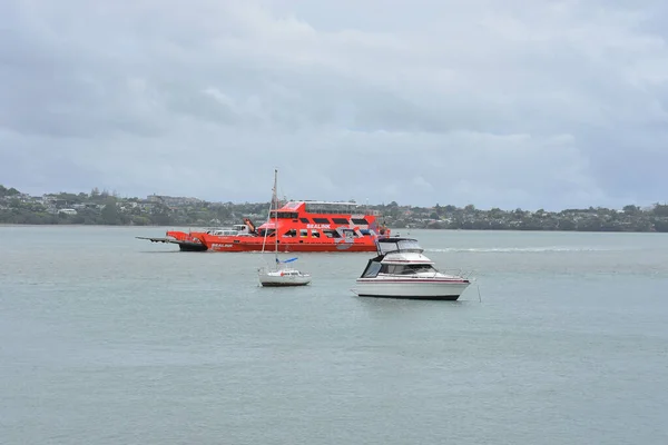 Auckland New Zealand Nov 2020 View Boats Ferry Tamaki Rive — 图库照片