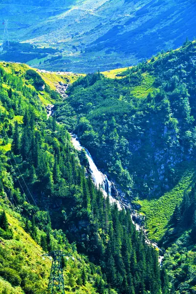 Μια Όμορφη Θέα Ενός Τοπίου Από Βουνά Fagaras Στη Ρουμανία — Φωτογραφία Αρχείου