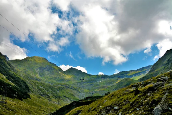 Una Hermosa Vista Paisaje Desde Las Montañas Fagaras Rumania —  Fotos de Stock