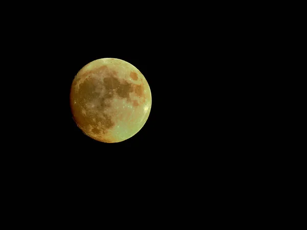 Повний Місяць Тлі Темного Фону Вночі Ідеально Підходить Шпалер — стокове фото