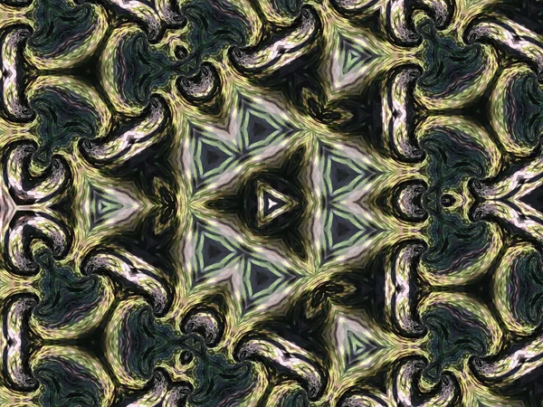 Ілюстрація Абстрактного Текстури Калейдоскопа Унікальним Геометричним Дизайном — стокове фото