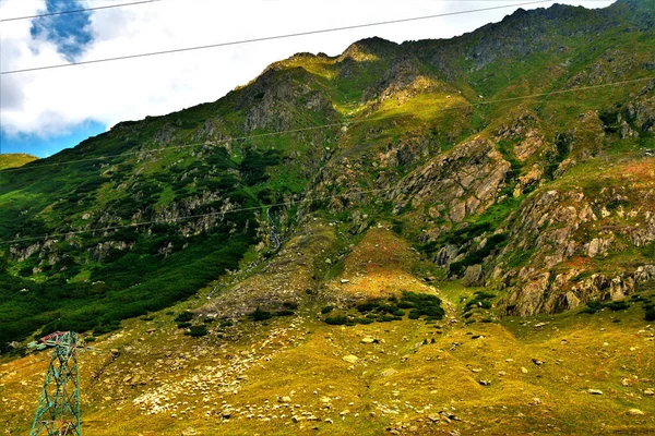 Uma Bela Vista Uma Paisagem Das Montanhas Fagaras Romênia — Fotografia de Stock