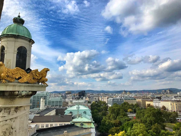 Uma Bela Paisagem Urbana Igreja São Carlos Karlskirche Viena Áustria — Fotografia de Stock