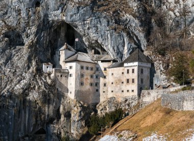 A shot of the Predjama Castle Postojna Slovenia clipart