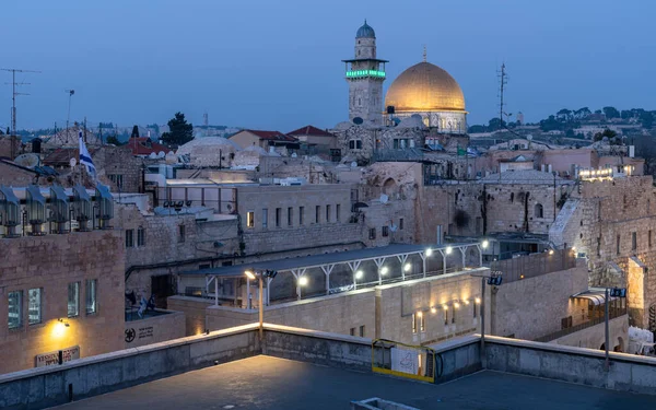 Muro Occidentale Moschea Aqsa Gerusalemme — Foto Stock