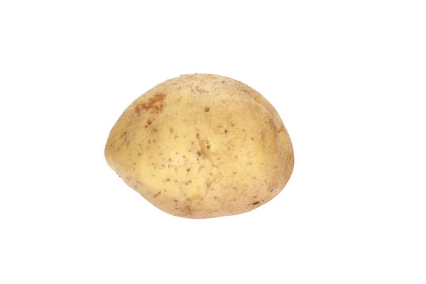 Ізольований Знімок Шматочка Картоплі Білому Тлі — стокове фото