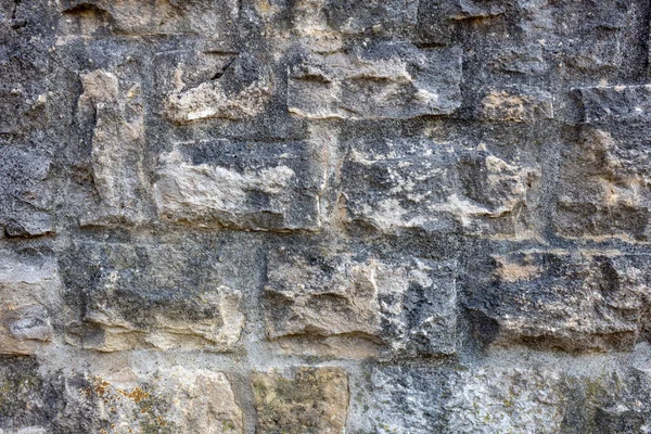 Zbliżenie Starego Kamiennego Muru Idealne Tło — Zdjęcie stockowe