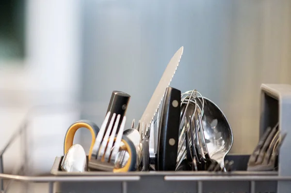Selective Focus Shot Utensils Kitchen Cooking Concept — Stock Photo, Image